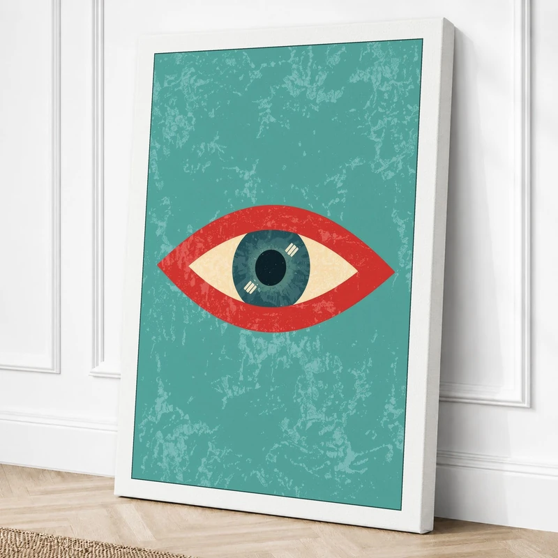 Watchful Eye Canvas Wall Art Print 36x24 Inch