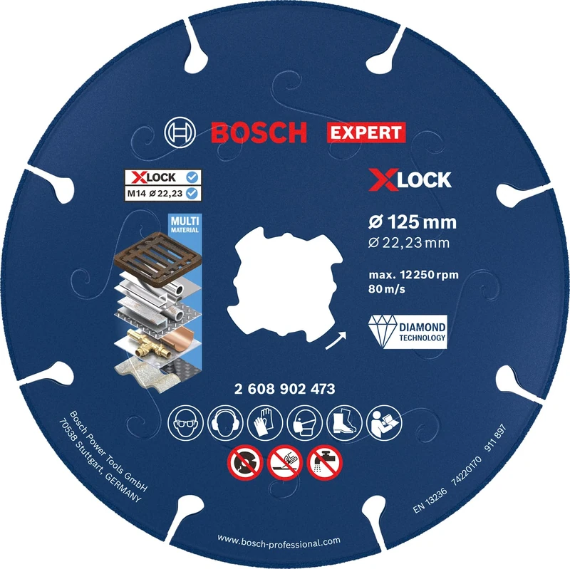 Bosch Expert Metal Diamond Cutting Disc, X-Lock