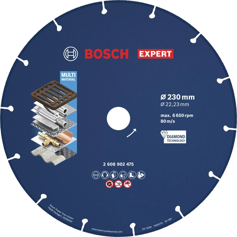 Bosch Expert Metal Diamond Cutting Disc, Bore 22.23 mm