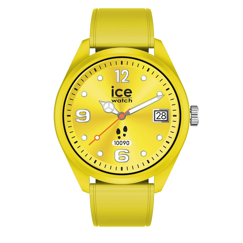ICE-WATCH - ICE smart forever Yellow - Yellow smartwatch with silicon strap - 026218 (1.32 inches / 42mm) - Smartwatch IP68, fitness and health tracking