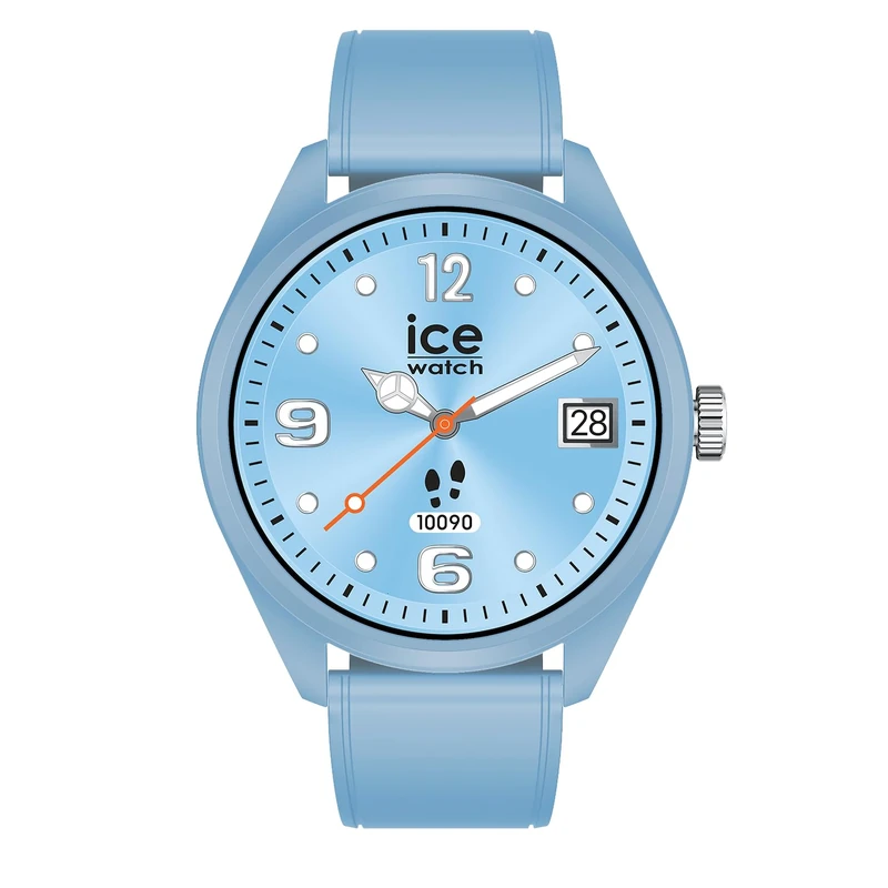 ICE-WATCH - ICE smart forever Bubble blue - Blue smartwatch with silicon strap - 026220 (1.32 inches / 42mm) - Smartwatch IP68, fitness and health tracking
