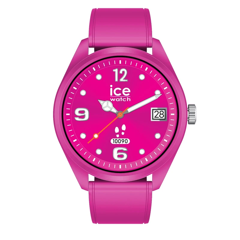 ICE-WATCH - ICE smart forever Magenta pink - Pink smartwatch with silicon strap - 026221 (1.32 inches / 42mm) - Smartwatch IP68, fitness and health tracking