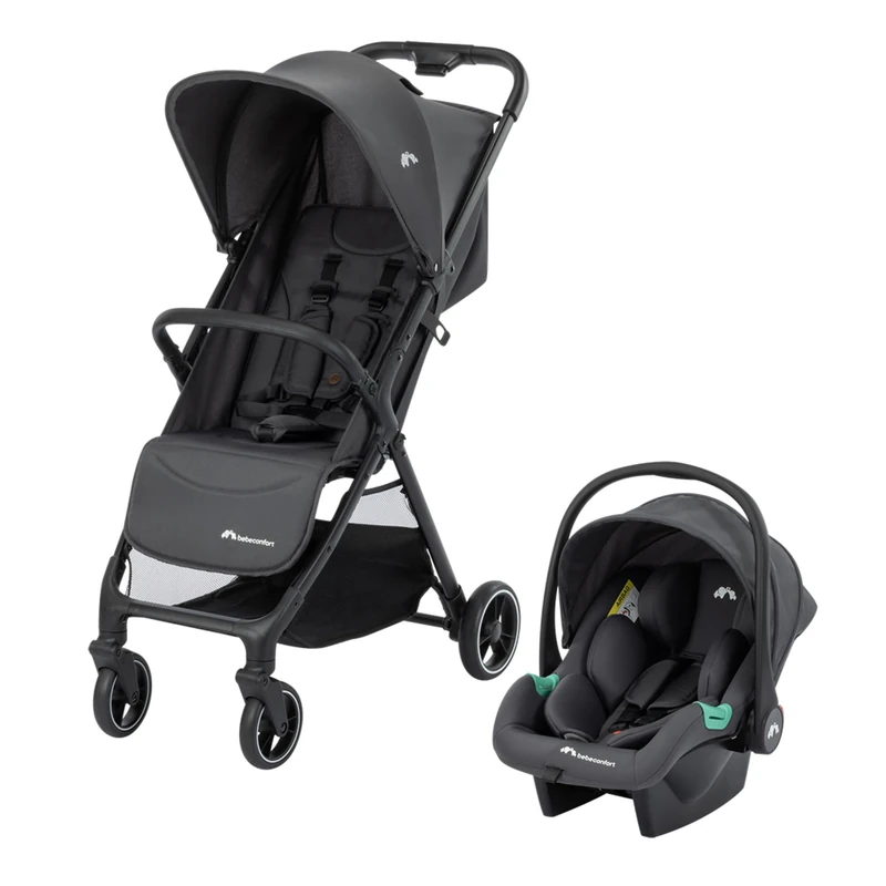 Bebeconfort Azur Duo, Baby Stroller 2-in-1 with Car Seat, Mineral Graphite