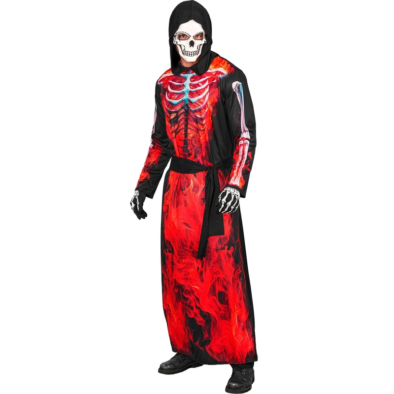 W WIDMANN MILANO Party Fashion - Burning Grim Reaper Costume Men's