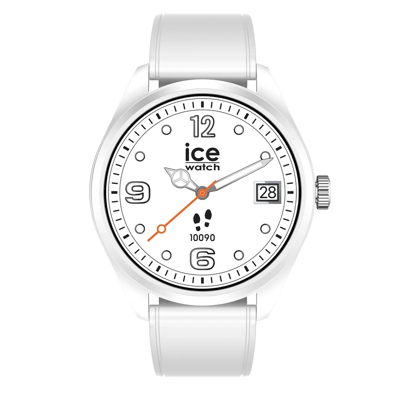 ICE-WATCH - ICE smart forever White - White smartwatch with silicon strap - 026216 (1.32 inches / 42mm) - Smartwatch IP68, fitness and health tracking