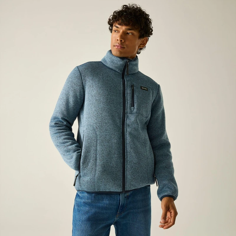 Regatta Mens Barlee Fleece Full Zip Jacket Anti-Pill Warm Midlayer Top