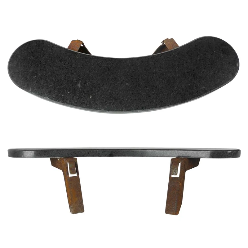 Remundi Granite shelf for Caesar Piece of Steel, Black/Brown, 21 x 62 x 2 cm