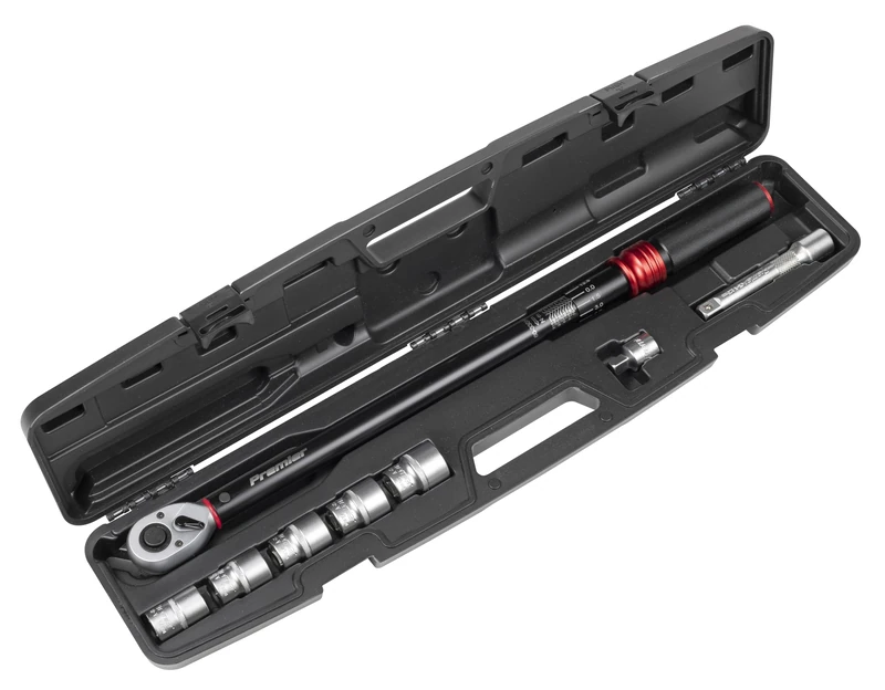 Sealey Premier Black Torque Wrench Set 1/2" Sq Drive 60-330Nm 8pc - STW915B