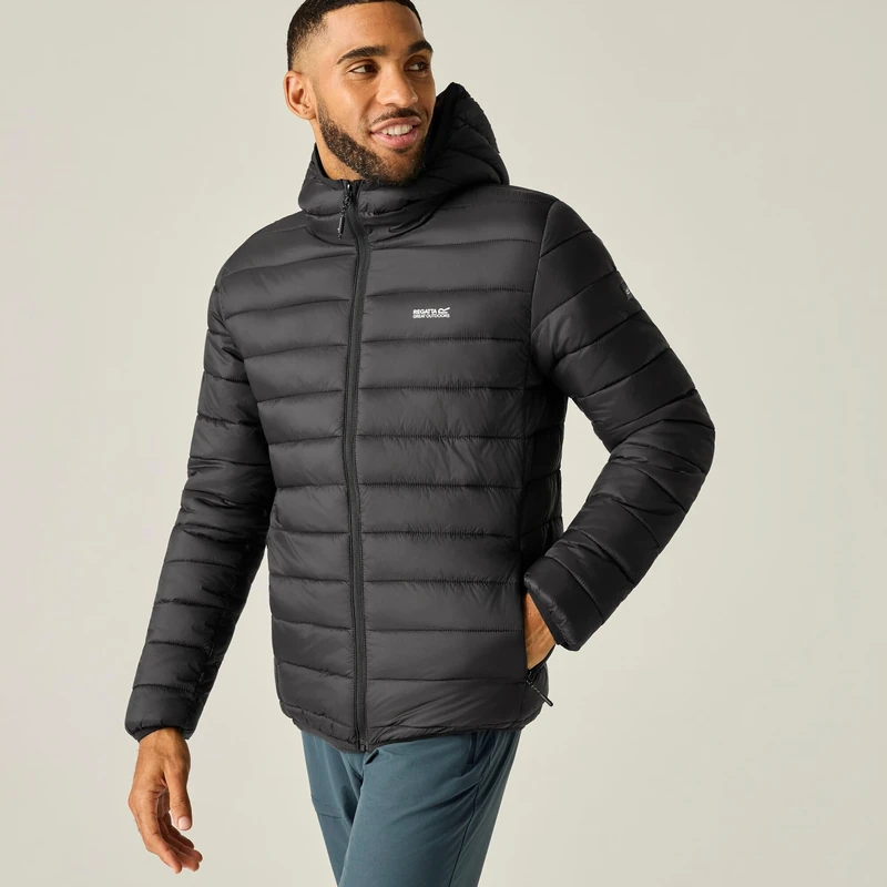 Regatta Mens Hooded Marizion Padded Jacket Water Repellent Lightweight Winter Coat