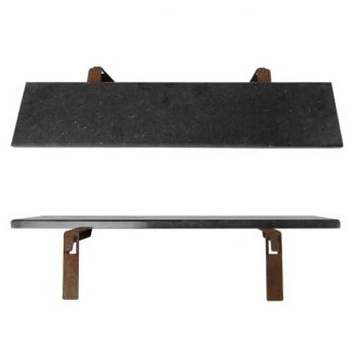 Remundi Granite shelf for Magnus Piece of Steel, Black, 15 x 70 x 2 cm