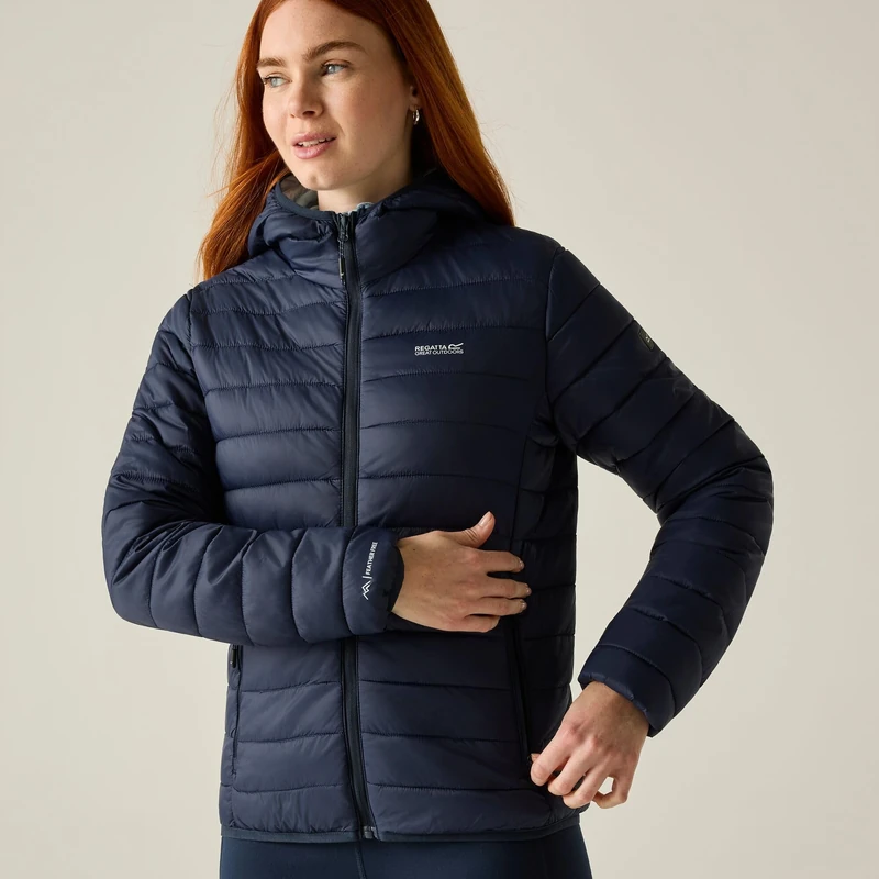 Regatta Womens Hooded Marizion Padded Jacket Water Repellent Lightweight Winter Coat