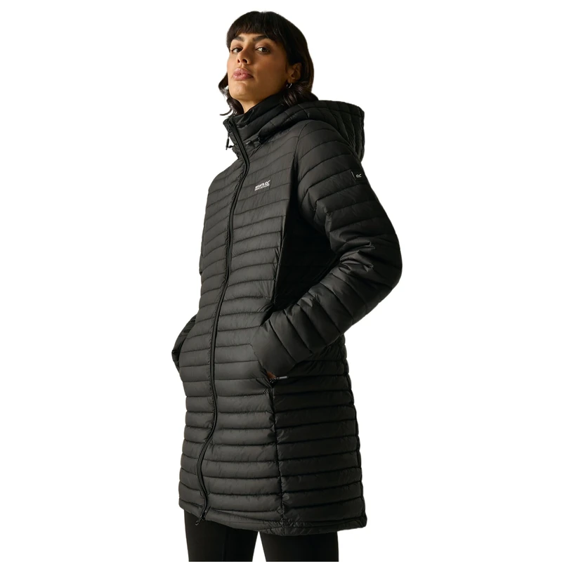 Regatta Womens Selenar Long Length Padded Jacket Water Repellent Lightweight Winter Coat