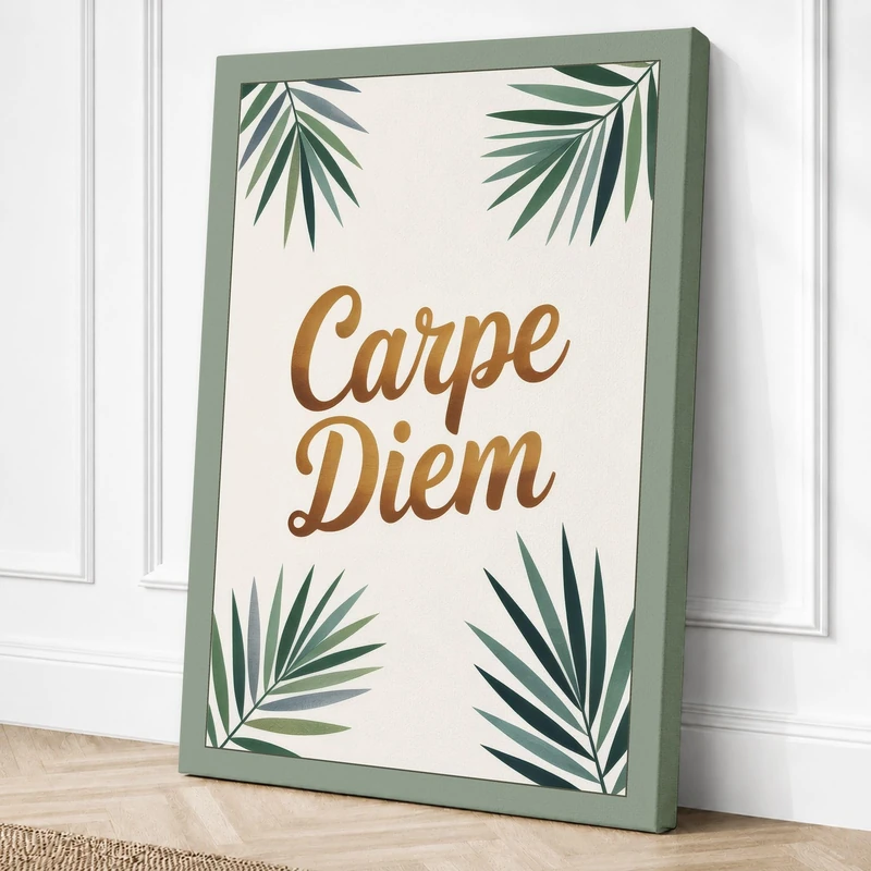 Carpe Diem Botanica Canvas Wall Art Print 36x24 Inch (91 x 61 cm)