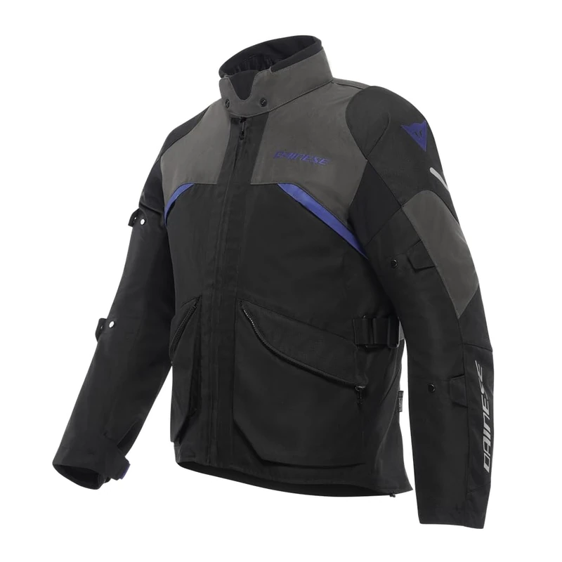Dainese-Tempest 4 D-Dry Jacket, Black/Dark Grey/Blue, 56 (UK 46)