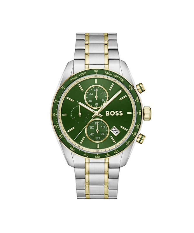 BOSS Chronograph Watch for Men Grand Prix Collection with Stainless Steel Bracelet - 1514345