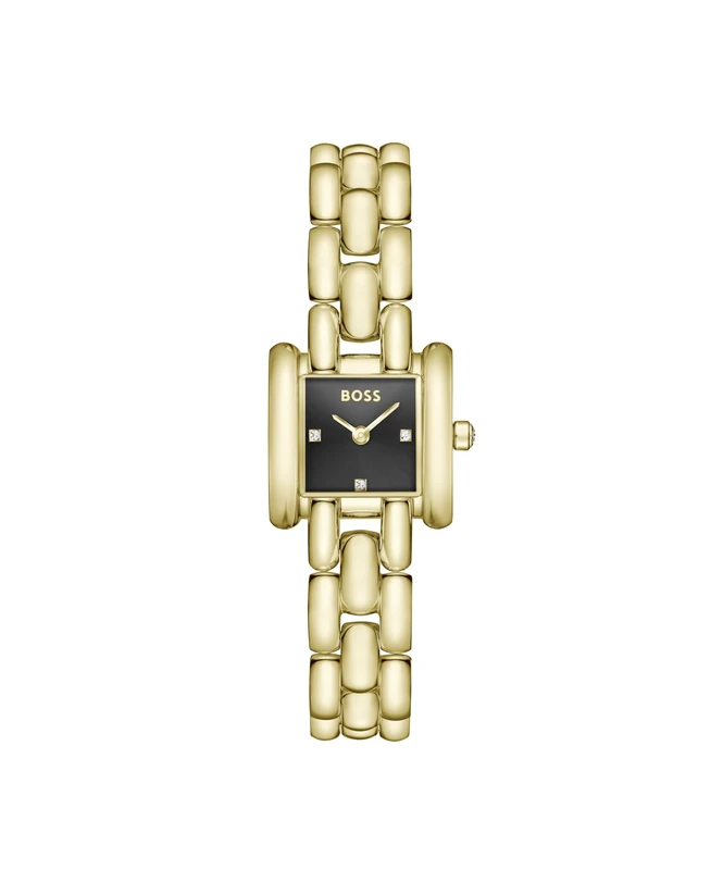 BOSS Analog Watch for Women Violet Collection with Gold Steel Bracelet - 1502875