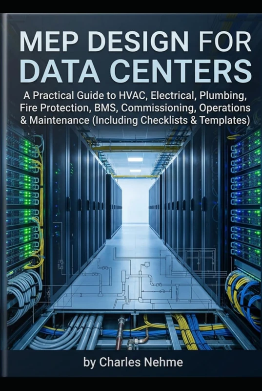 MEP Design for Data Centers: A Practical Guide to HVAC, Electrical, Plumbing, Fire Protection, BMS, Commissioning, Operations & Maintenance (Including Checklists & Templates)