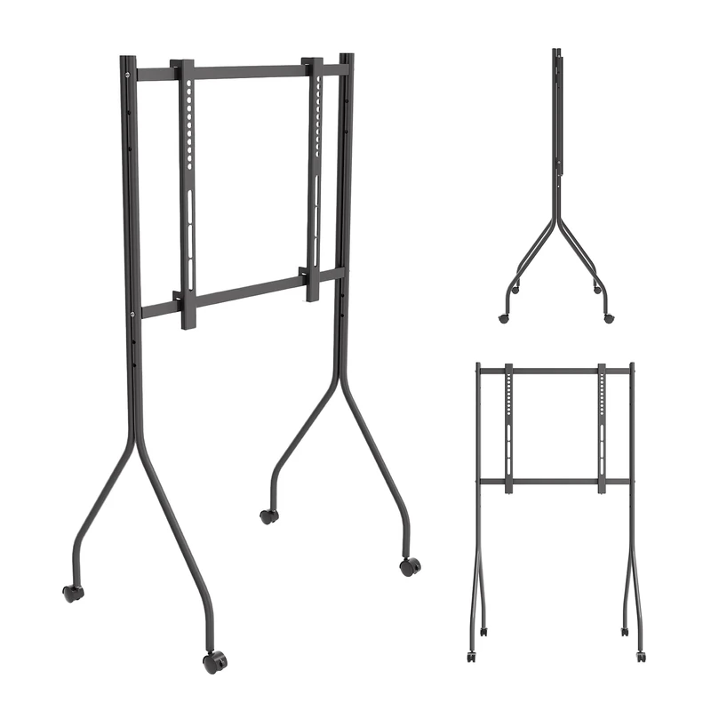 Maclean MC-180 B TV Floor Stand on Wheels 37-80" 50kg Black