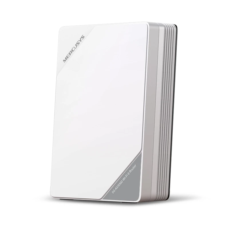 MERCUSYS MB521-5G 5G Router with SIM Slot, AX3000 WiFi 6 Dual Band Router, EasyMesh, Up to 256 Devices, VPN Server/Client, 2 Antenna Ports, Plug & Play, Gigabit WAN/LAN Ports, Ideal for Home, Travel