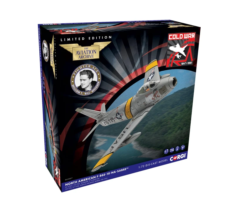 Corgi Die Cast Model Plane, AA35817 North American F-86E Sabre