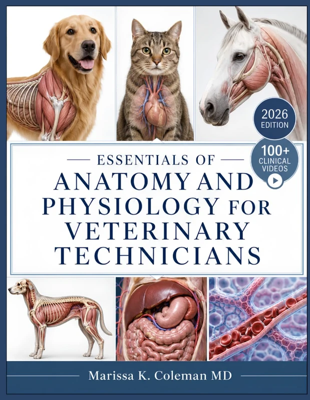 ESSENTIALS OF ANATOMY AND PHYSIOLOGY FOR VETERINARY TECHNICIANS: A Practical Guide to Body Systems, Multispecies Comparisons, Cellular Physiology, and VTNE Exam Preparation