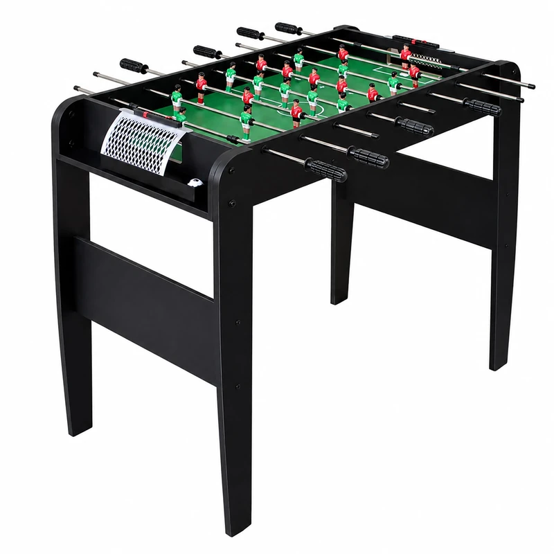 Relaxdays table football, HxWxD: 73.5 x 91.5 x 45.5 cm, black