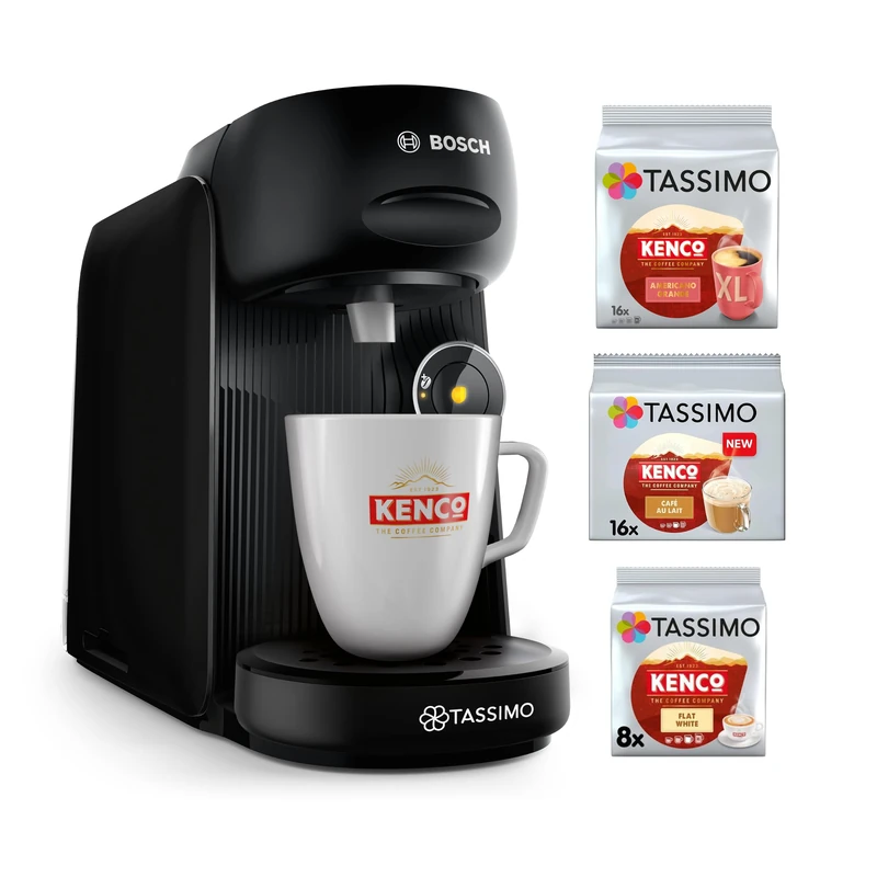 Tassimo by Bosch Finesse Friendly Pod Coffee Machine, TAS162EGBC, Black