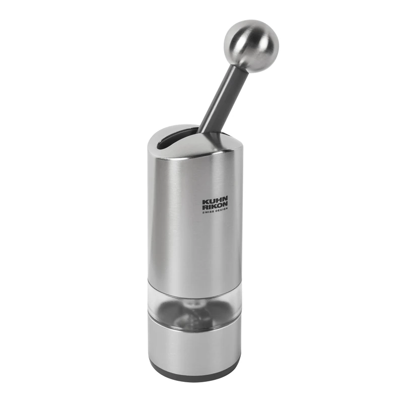 Kuhn Rikon Ratchet Spice Mill Grinder for Salt & Pepper, Stainless Steel