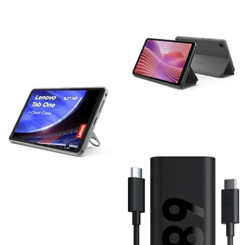 Lenovo Tab One 8.7" 64GB Tablet with Folio Case and Charger