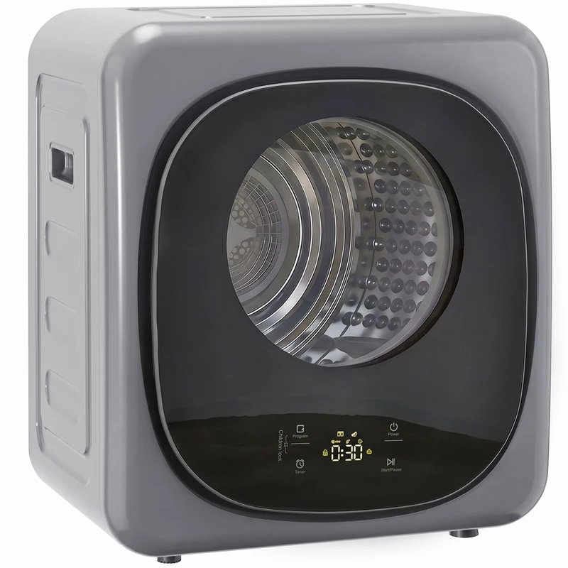 HOMCOM Vented Tumble Dryer 4kg Wet Laundry/2.5kg Dry Capacity 800W
