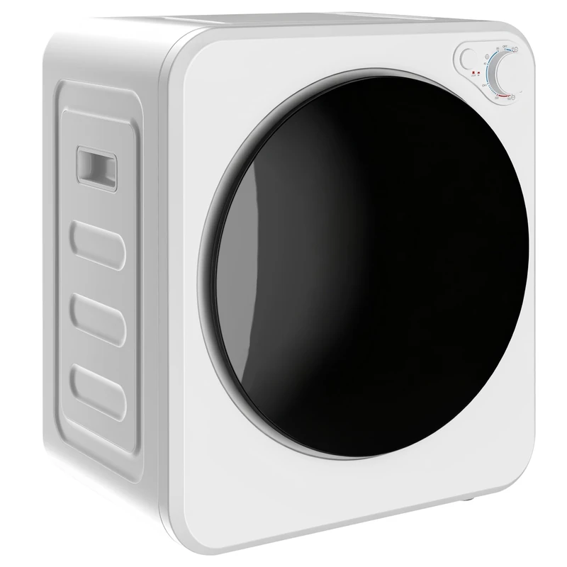 HOMCOM Vented Tumble Dryer Front Load Laundry Dryer 2 Power Modes White