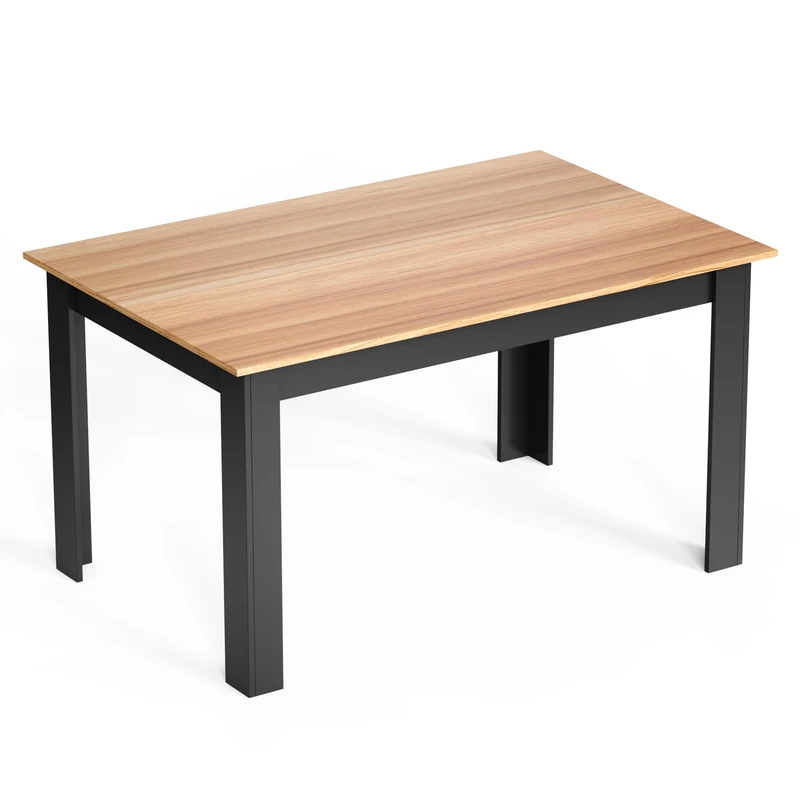 Mondeer Dining Table, Kitchen Table for 4-6 People, 138W x 90D x 75H cm