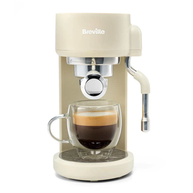 Breville Pixl Compact Espresso Maker, Oat, VCF196