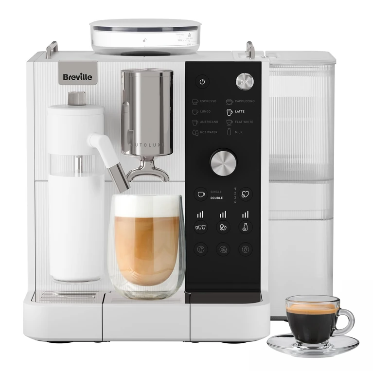 Breville Prima Latte AutoLuxe Espresso Maker, White (VCF194)