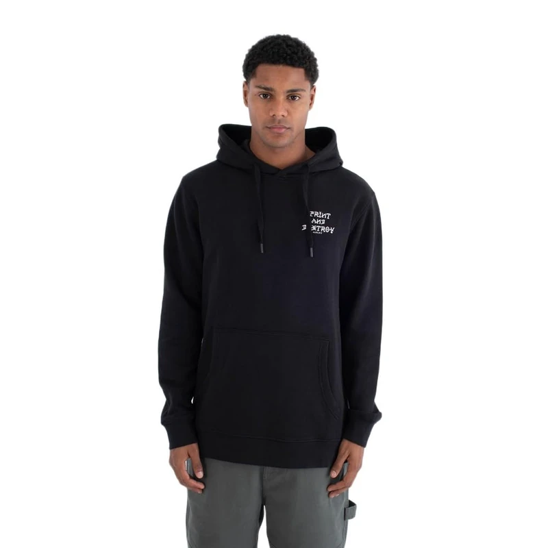 Hurley Fleece Top Printing Press Print&Destroy Hood Black