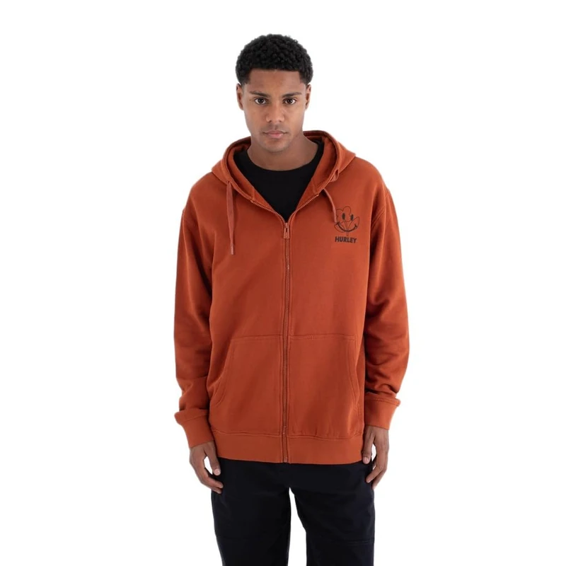 Hurley Fleece Top M Sider Zip Hood