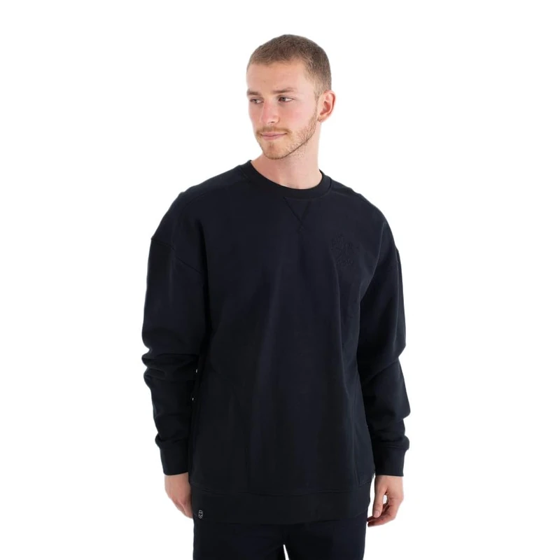 Hurley Fleece Top M 048 Smile Crew Black
