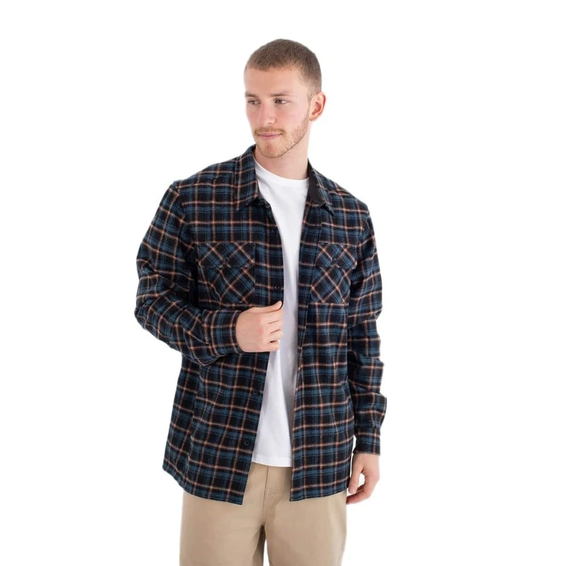Hurley Ranger Flannel Shirt Blue - Men's Woven Top