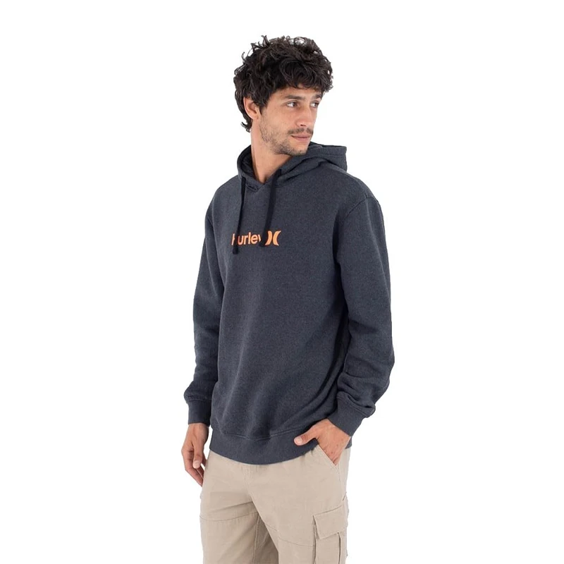 Hurley Fleece Top Printing Press O&O Hood Black