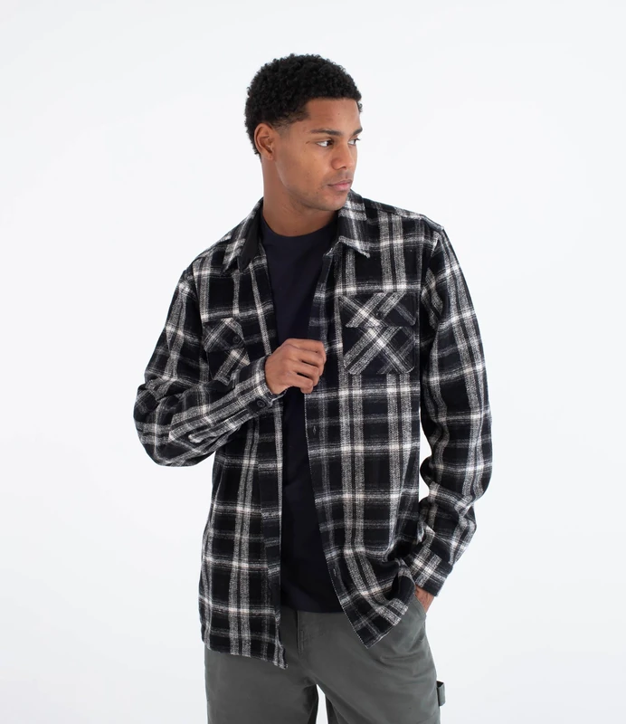 Hurley Woven Tops Ranger Flannel Shirt Black