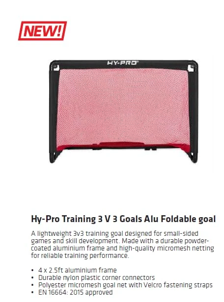 Hy-Pro Training 3 V 3 Goals 4X2.5ft Alu Foldable goal