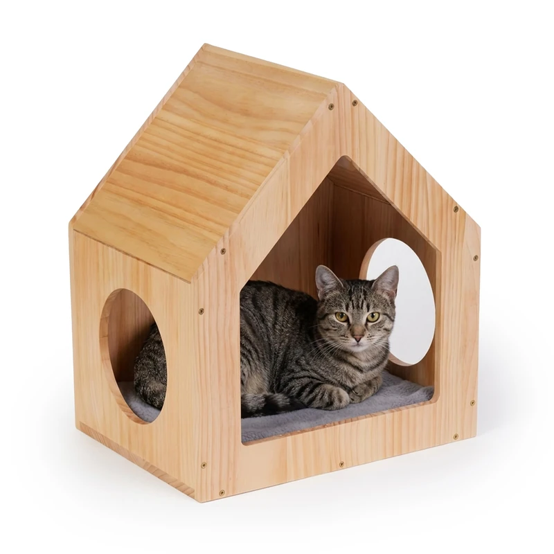 Relaxdays Cat House, Cat Furniture (Wall & Floor), Colour
