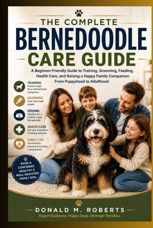 The Complete Bernedoodle Care Guide: A Beginner-Friendly Guide to Training, Grooming, Feeding, Health Care, and Raising a Happy Family Companion from Puppyhood to Adulthood