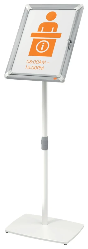 Nobo Premium Plus Lockable A3 Display Stand, Rotating Height-Adjustable