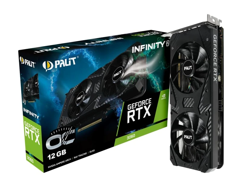 Palit GeForce RTX 3060 Infinity 2 OC 12GB GDDR6 Gaming Graphics Card