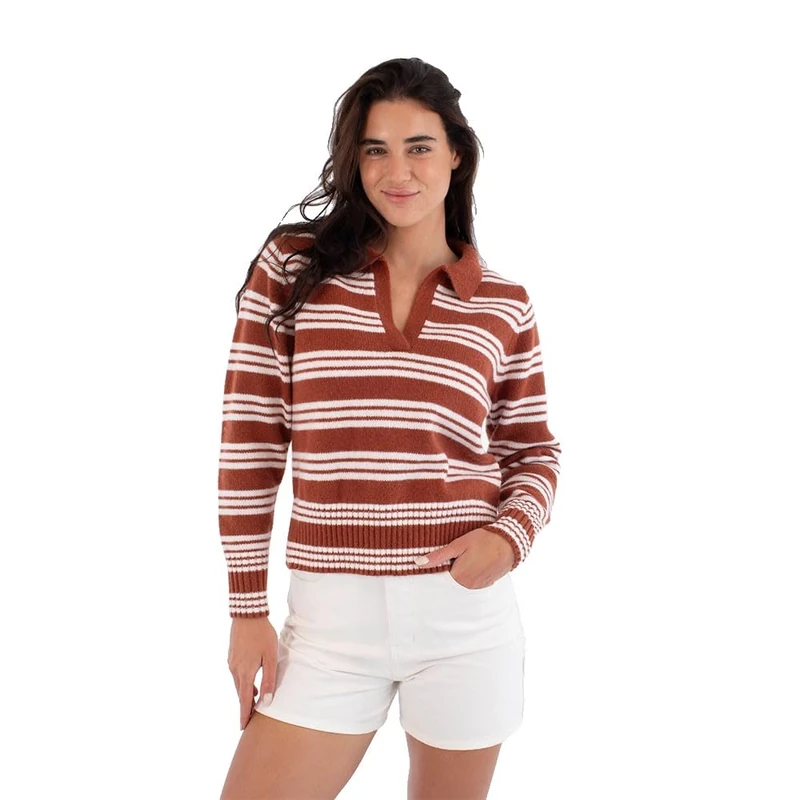Hurley Sweaters Polo Knit - Women's Activewear