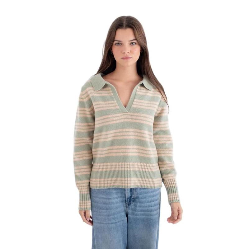 Hurley Polo Knit Sweater - Casual Cotton Blend