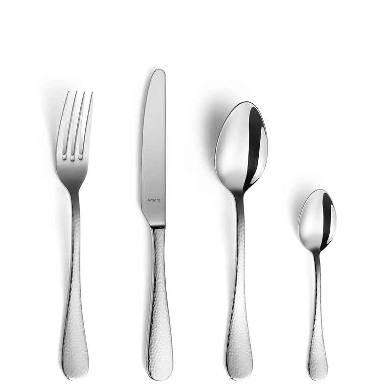 Amefa Sierra 24 Piece Cutlery Set for 6 People – Premium Stainless Steel Flatware – Contemporary Polished Finish – Gift Boxed – Dishwasher Safe