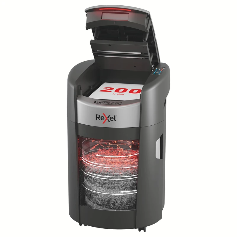 Rexel ShredMax AutoFeed+ 200M Automatic Micro-Cut Shredder, P5 Security