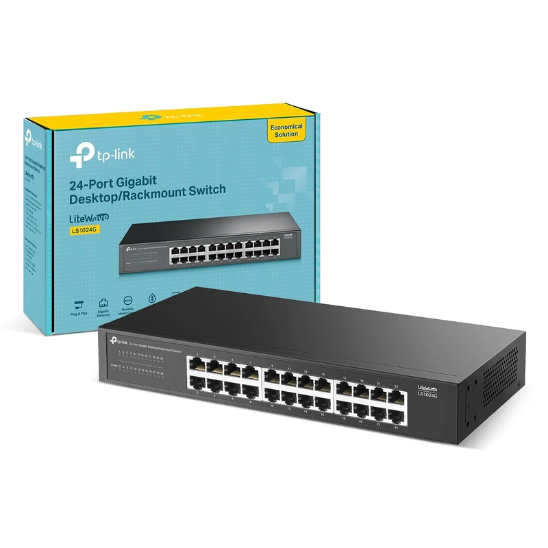 TP-Link LS1024G 24-Port Gigabit Network Switch